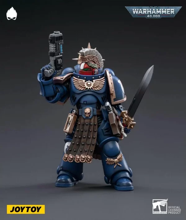 JOYTOY - Warhammer 40K Action Figure 1/18 Scale Ultramarines Veteran Sergeant Icastus